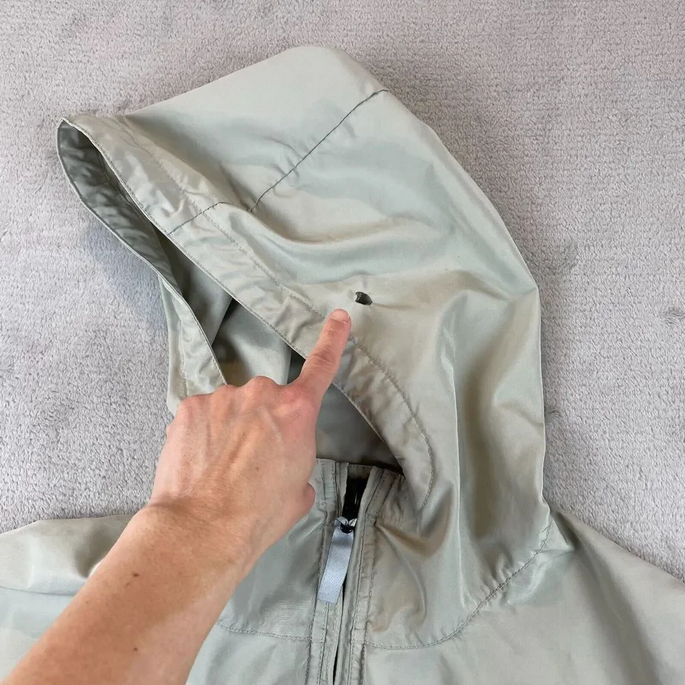 Simms Fishing‎ Jacket Men Large Beige Full Zip Hooded Windbreaker Elastic Waist - Picture 7 of 16